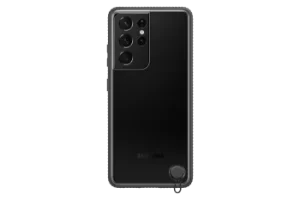 Image of Samsung Galaxy S21 Ultra 5G Clear Protective Cover in Black (EF-GG998CBEGWW)