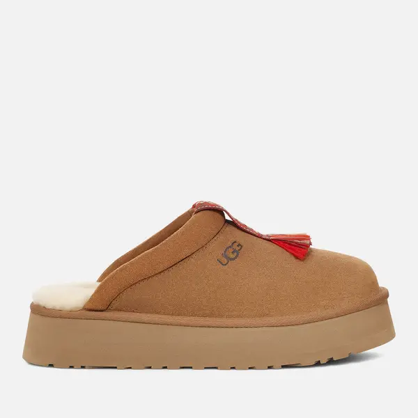 Image of UGG Womens Tazzle Suede Slippers - Chestnut - UK 3