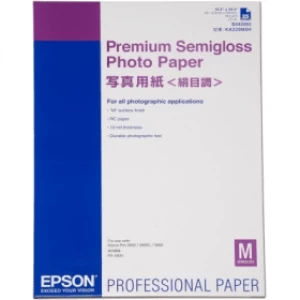 Image of Epson C13S042093 A2 Premium Semigloss Photo Paper 250g x25