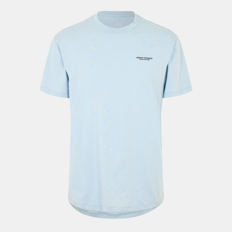 Image of Armani Exchange T91 Logo T Shirt Blue U9287 male S