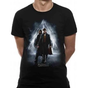 Image of Crimes Of Grindelwald - Movie Poster Mens Medium T-Shirt - Black
