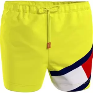 Image of Tommy Hilfiger Flag Swimshorts - Yellow
