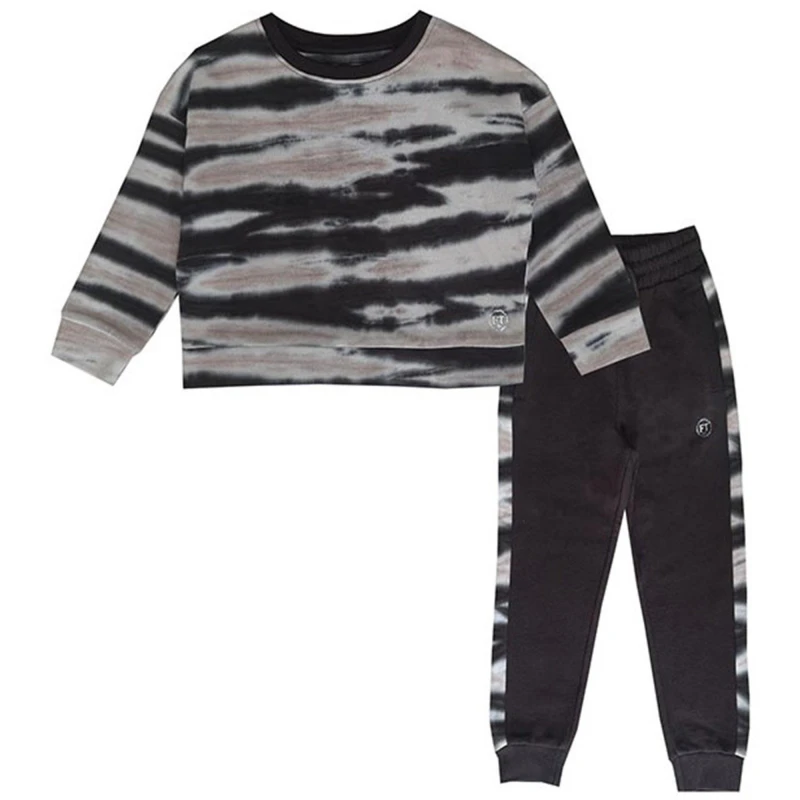 Image of Firetrap Crew 2 Piece Set Infant Girls - Black 2 - 3 Years