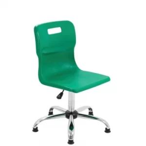 Image of TC Office Titan Swivel Senior Chair with Glides 435-525mm, Green