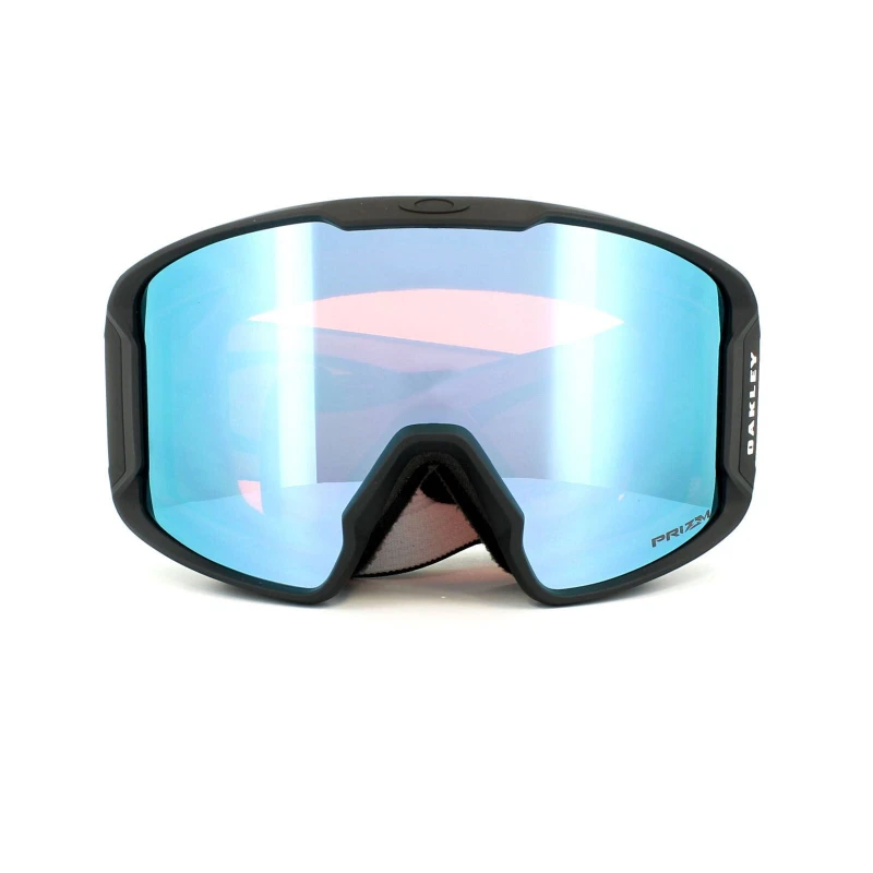 Image of Oakley Oakley Line Miner OO7070-04 Matt Black Prizm Sapphire Iridium Ski Goggles Black One Size Male 888392175427