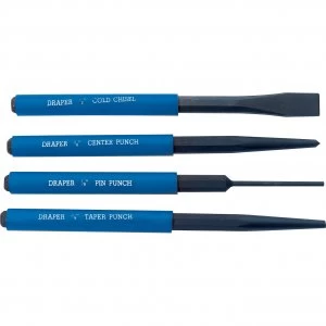 Image of Draper 4 Piece Cold Chisel and Punch Set