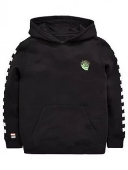 Image of Vans Boys Vans X Marvel Hulk Black Hoody Black Size S7 8 Years
