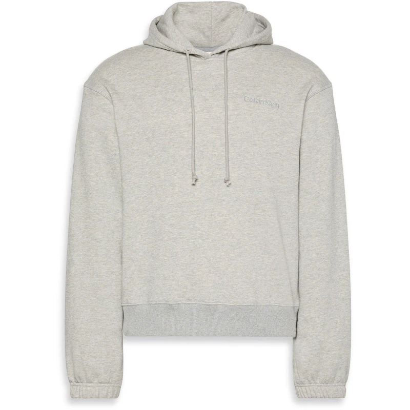 Image of Calvin Klein Mens Pullover Hoodie Grey Heather male S