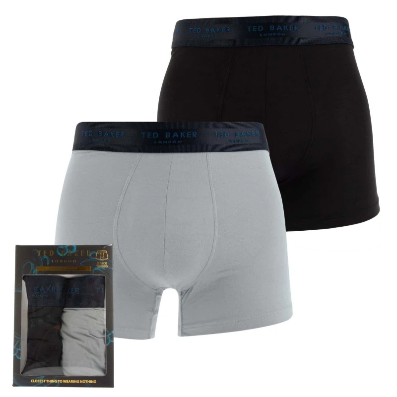 Image of Ted Baker 2 Pack of Modal Trunks - Black S