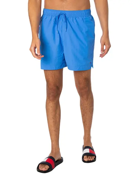 Image of Tommy Hilfiger Medium Drawstring Swim Shorts Blue Spell L