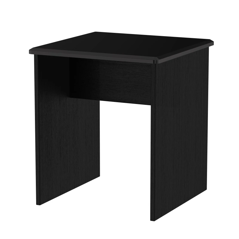 Image of Harrow Lamp Table In Black Gloss (Ready Assembled)