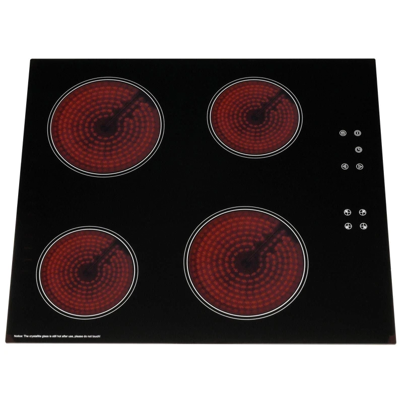 Image of SIA 60cm 4 Zone Touch Control Electric Ceramic Hob - CERH60BL Black