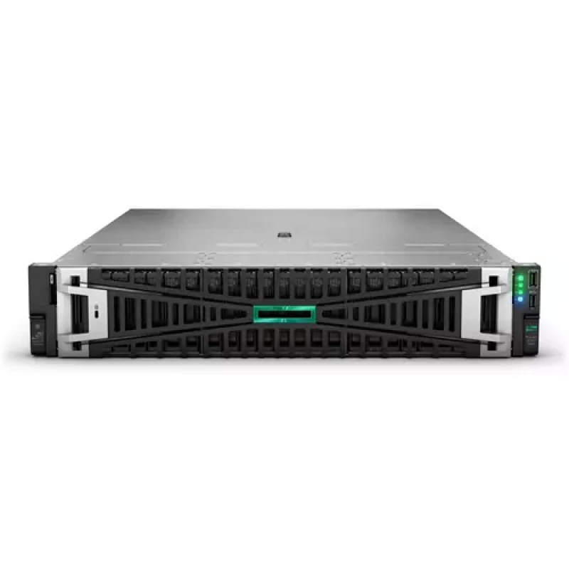 Image of HPE ProLiant DL345 Gen11 9124 AMD EPYC 3.0GHz 16C 64GB RAM 2x 960GB Rack Server P77248-425 Black