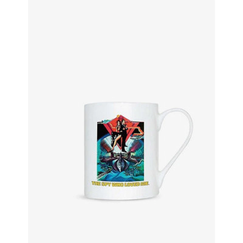 Image of James Bond The Spy Who Loved Me Bone China Mug White unisex
