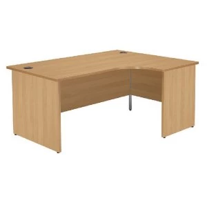 Image of Jemini Oak Right Hand Panel End Radial Desk 1800mm KF838073
