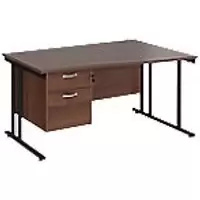 Image of Dams International Wave Desk MC14WRP2KW 1,400 x 725 x 800 - 990 mm
