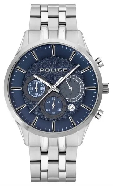 Image of Police PEWJI2194301 CAGE Quartz Multifunction (44mm) Blue Watch