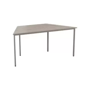 Image of Trapezoidal Multipurpose Table 18mm Top 1600 x 800 - Grey Oak