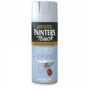 Image of Rust-Oleum Painter's Touch Winter Grey Gloss Spray Paint 400ml