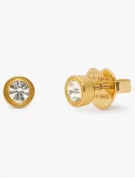 Image of Kate Spade New York Small Studs - Clear/Gold