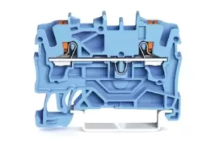 Image of Wago 2202-1204 Terminal Block, Dinrail, 2Ways, 12Awg