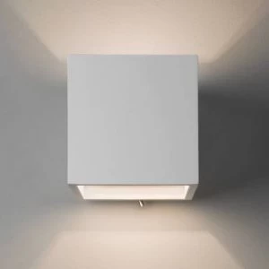Image of 1 Light Up & Down Wall Light White, E14