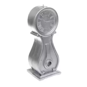 Image of Clock Candle &ndash; Silver