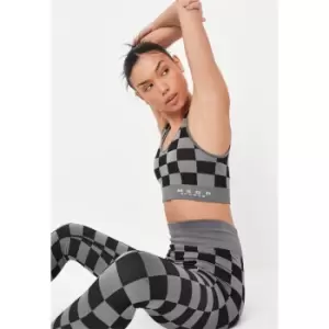 Image of Missguided Seamless Rib Extreme High Waist Leggings - Black