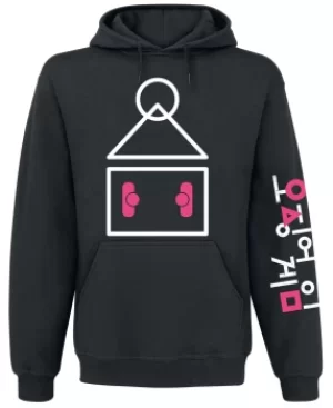Image of Squid Game Symbol Hooded sweater black