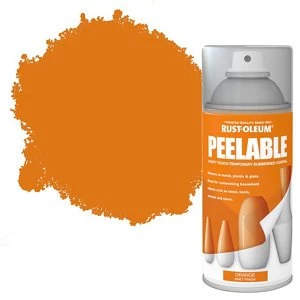 Image of Rust-Oleum Peelable Orange Matt Spray Paint 150ml