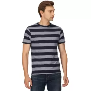 Image of Regatta Mens Ryeden Coolweave Striped T Shirt XXL - Chest 46-48' (117-122cm)