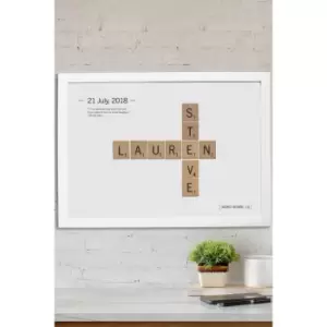 Image of Personalised Love Tiles Poster