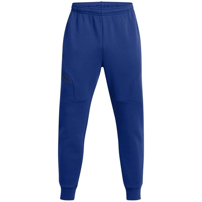 Image of Under Armour Mens Unstoppable Closed Hem Fleece Joggers Blue male XS