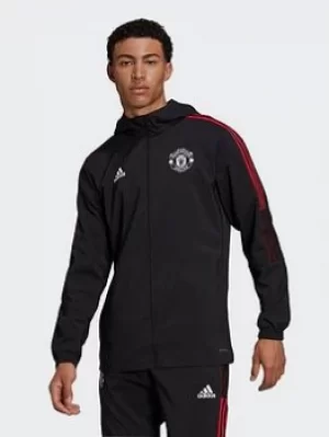 Image of adidas Manchester United Tiro Presentation Track Top, Grey Size M Men