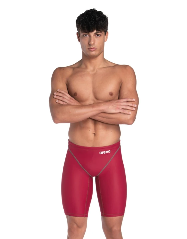 Image of Arena Mens Powerskin ST NEXT Jammer - Deep Red Size: 32R Red Male 32R
