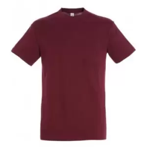 Image of SOLS Mens Regent Short Sleeve T-Shirt (M) (Burgundy)