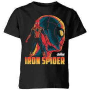 Image of Avengers Iron Spider Kids T-Shirt - Black - 3-4 Years