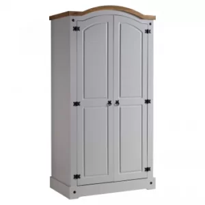 Image of Corona 2 Door Wardrobe Grey