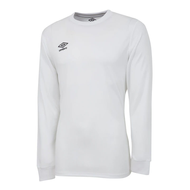 Image of Umbro Umbro Men Club Long-Sleeved Jersey in White Size: large White L Male 5063425076482