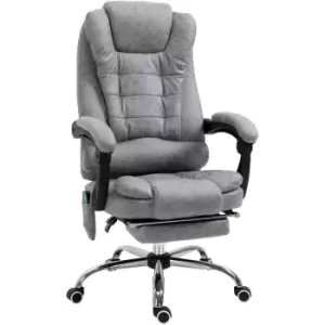 Image of Vinsetto Ergonomic Heated 6 Points Vibration Massage Office Chair Grey - Grey