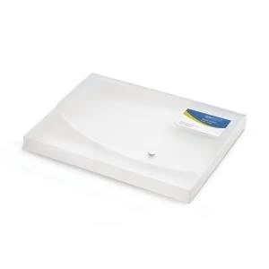 Image of Rapesco Rigid Wallet Box File 25mm Capacity 250 Sheets A4 Clear 0708