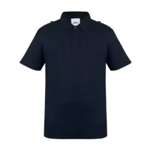 Image of Soviet Double Pocket Polo Shirt Mens - Black