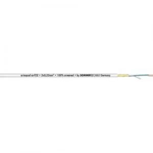 Image of Audio cable 2 x 0.22 mm2 White Sommer Cable