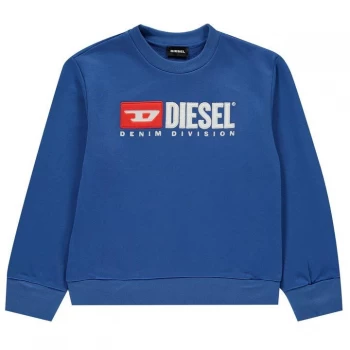 Image of Diesel Junior Boys Division Crew Sweatshirt - Blue K89E