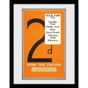 Image of Transport For London Fare 12" x 16" Framed Collector Print