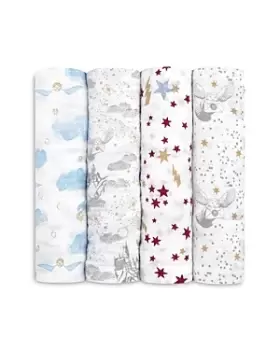 Image of Aden and Anais 4 Pk. Harry Potter Printed Classic Swaddles