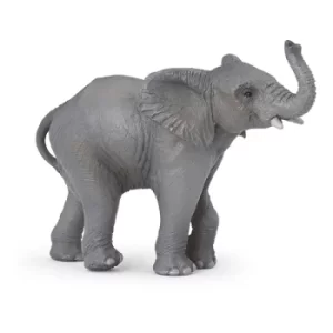 Image of PAPO Wild Animal Kingdom Young Elephant Toy Figure, Three Years or Above, Grey (50225)
