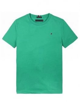 Image of Tommy Hilfiger Boys Short Sleeve Essential Flag T-Shirt - Green