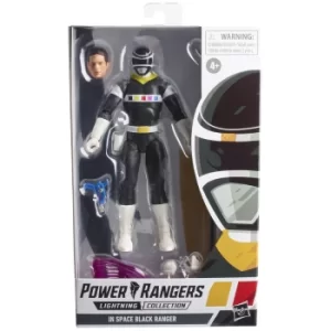 Image of Hasbro Power Rangers Lightning Collection In Space Black Ranger Ranger Figure