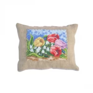 Image of Oreiller Brown Blue Green Red Purple White Cushion